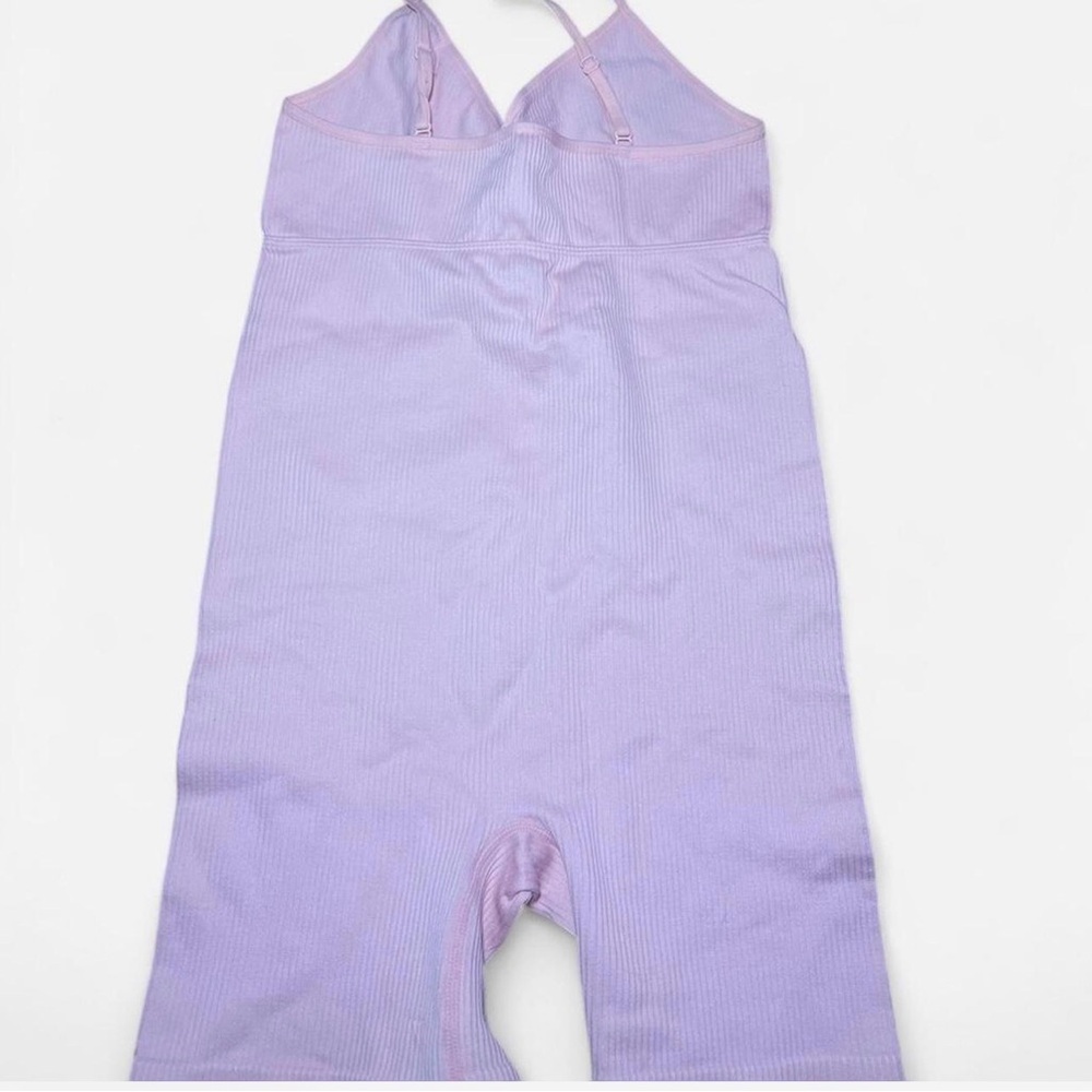 Baby Pink Ribbed Romper - Picture 2 of 6